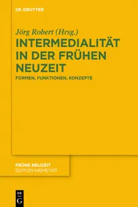 Intermedialität in der Frühen Neuzeit_cover