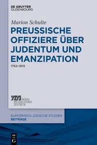 Preussische Offiziere über Judentum und Emanzipation_cover