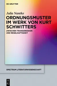 Ordnungsmuster im Werk von Kurt Schwitters_cover