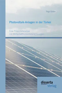 Photovoltaik-Anlagen in der Türkei: Eine Potenzialanalyse mit Wirtschaftlichkeitsberechnungen_cover