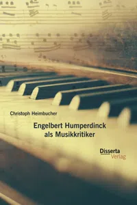 Engelbert Humperdinck als Musikkritiker_cover