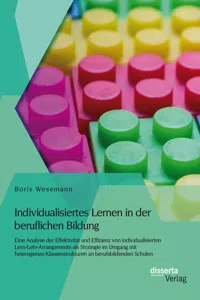 Individualisiertes Lernen in der beruflichen Bildung: Eine Analyse der Effektivität und Effizienz von individualisierten Lern-Lehr-Arrangements als Strategie im Umgang mit heterogenen Klassenstrukturen an berufsbildenden Schulen_cover