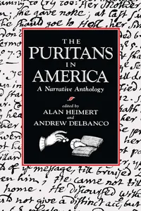 The Puritans in America_cover