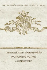Immanuel Kant's Groundwork for the Metaphysics of Morals_cover