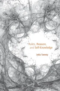 Rules, Reason, and Self-Knowledge_cover