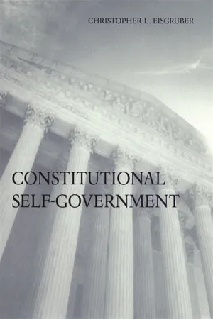 Book cover image for: Constitutional Self-Government