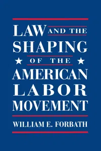Law and the Shaping of the American Labor Movement_cover