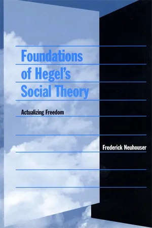Foundations of Hegel’s Social Theory