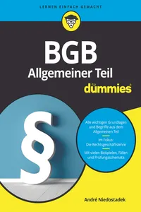 BGB Allgemeiner Teil für Dummies_cover