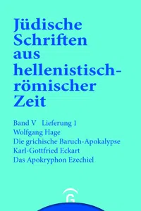 Die griechische Baruch-Apokalypse. Das Apokryphon Ezechiel_cover