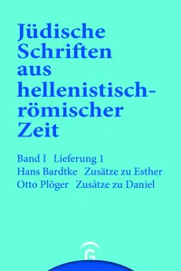 Zusätze zu Esther. Zusätze zu Daniel_cover