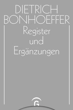 Register und Ergänzungen