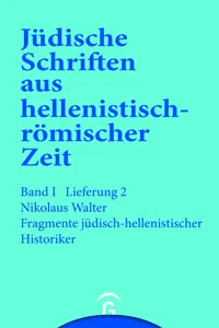 Fragmente jüdisch-hellenistischer Historiker_cover