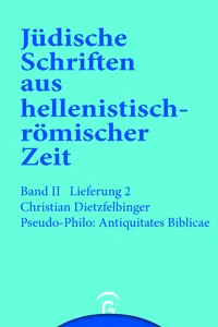 Pseudo-Philo: Antiquiates Biblicae_cover