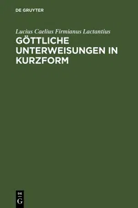 Göttliche Unterweisungen in Kurzform_cover