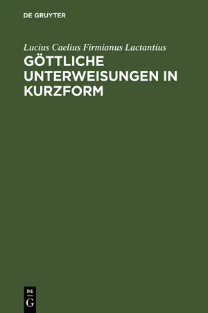 Göttliche Unterweisungen in Kurzform