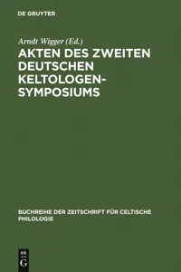 Akten des zweiten deutschen Keltologen-Symposiums_cover