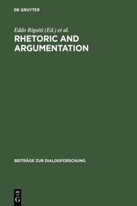 Rhetoric and Argumentation_cover