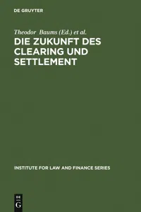 Die Zukunft des Clearing und Settlement_cover