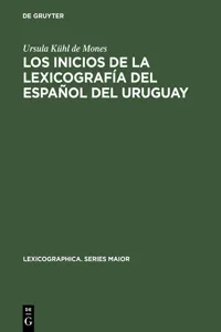 Los inicios de la lexicografía del español del Uruguay_cover