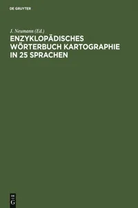 Enzyklopädisches Wörterbuch Kartographie in 25 Sprachen_cover