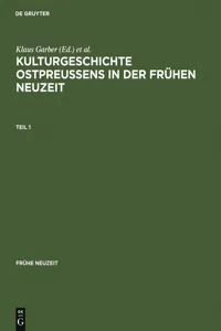 Kulturgeschichte Ostpreussens in der Frühen Neuzeit_cover