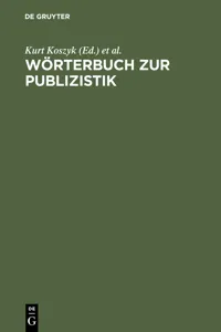 Wörterbuch zur Publizistik_cover