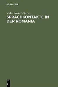 Sprachkontakte in der Romania_cover