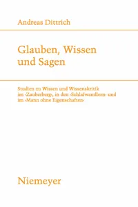 Glauben, Wissen und Sagen_cover