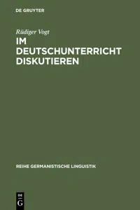 Im Deutschunterricht diskutieren_cover