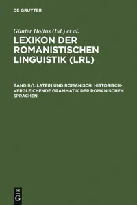 Latein und Romanisch: Historisch-vergleichende Grammatik der romanischen Sprachen_cover