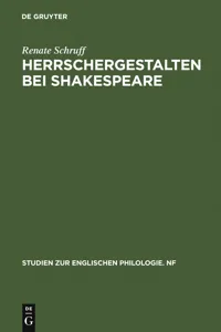 Herrschergestalten bei Shakespeare_cover