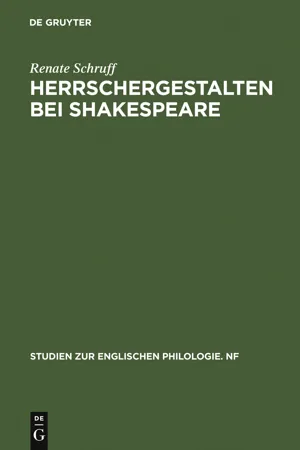 Herrschergestalten bei Shakespeare