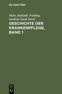 Geschichte der Krankenpflege, Band 1_cover