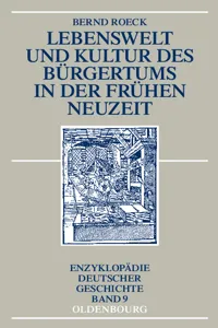 Lebenswelt und Kultur des Bürgertums in der Frühen Neuzeit_cover