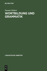 Wortbildung und Grammatik_cover