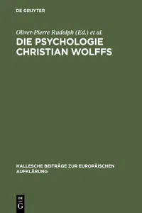 Die Psychologie Christian Wolffs_cover