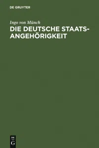 Die deutsche Staatsangehörigkeit_cover