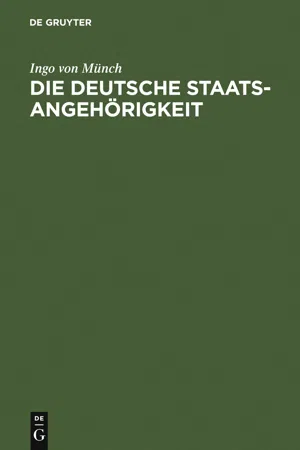 Die deutsche Staatsangehörigkeit