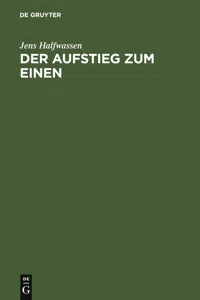 Der Aufstieg zum Einen_cover