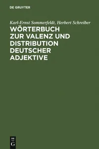 Wörterbuch zur Valenz und Distribution deutscher Adjektive_cover