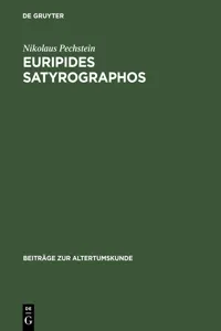 Euripides Satyrographos_cover