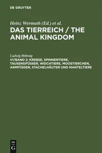 Krebse, Spinnentiere, Tausendfüßer, Weichtiere, Moostierchen, Armfüßer, Stachelhäuter und Manteltiere_cover