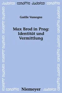 Max Brod in Prag: Identität und Vermittlung_cover