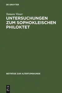 Untersuchungen zum Sophokleischen Philoktet_cover