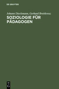 Soziologie für Pädagogen_cover