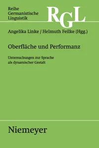 Oberfläche und Performanz_cover