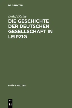 Die Geschichte der Deutschen Gesellschaft in Leipzig