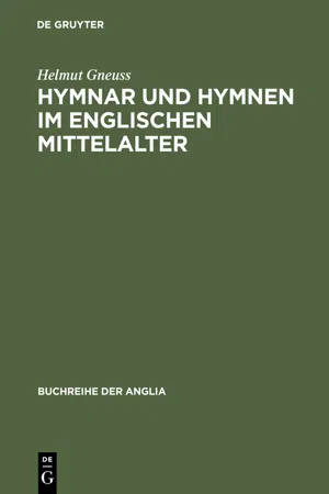 Hymnar und Hymnen im englischen Mittelalter