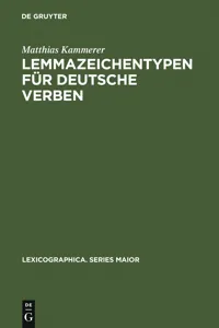 Lemmazeichentypen für deutsche Verben_cover